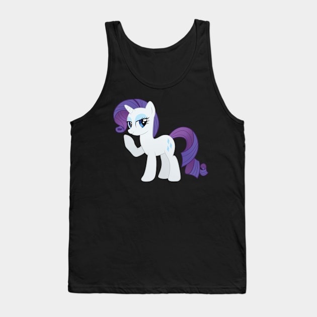 Generous White Horse Tank Top by NerdsDoingNerdyThings